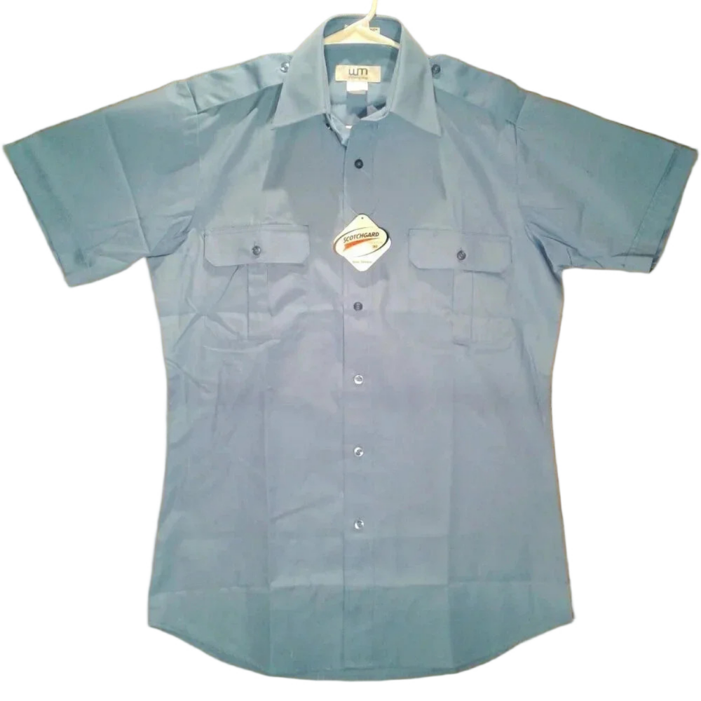 WM Men's Blue Uniform Shirt  NWOT Size 14.5